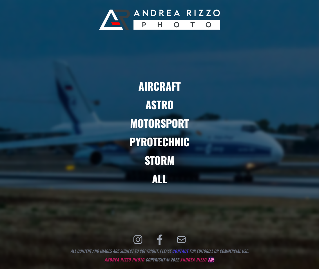 andrearizzophoto website