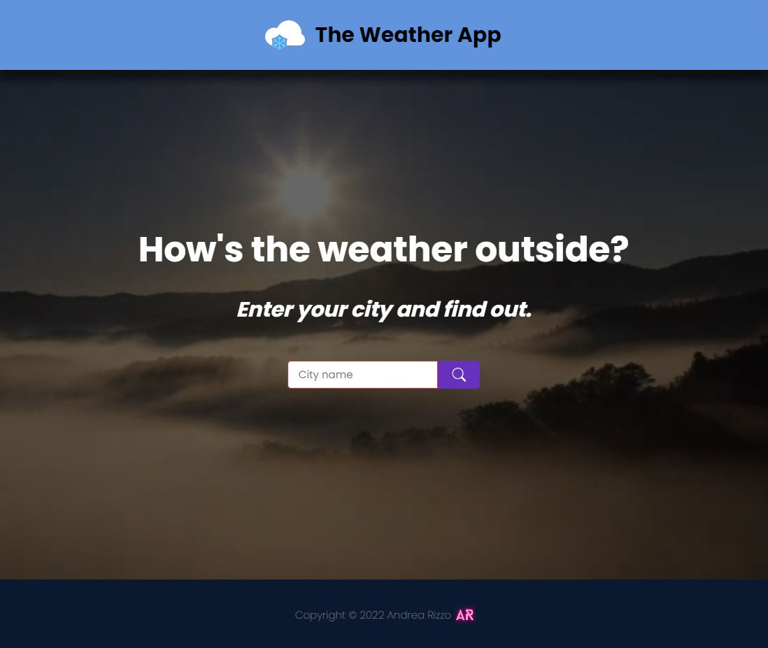 the weather app website